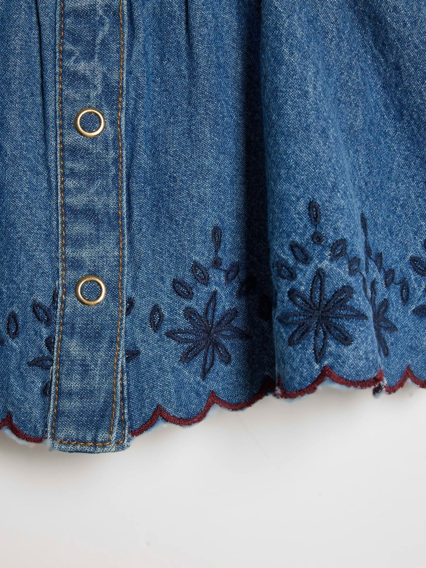 Dsiney Kidz - River Island Blue Denim Button Down Dress image 4