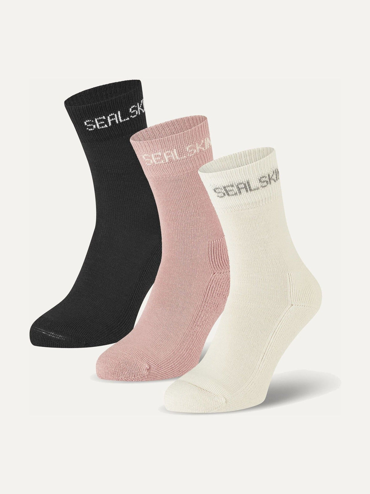Sealskinz Pink Suffield Merino Socks 3 Pack - image 1