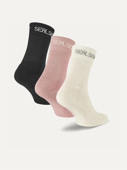 Sealskinz Pink Suffield Merino Socks 3 Pack - image 2