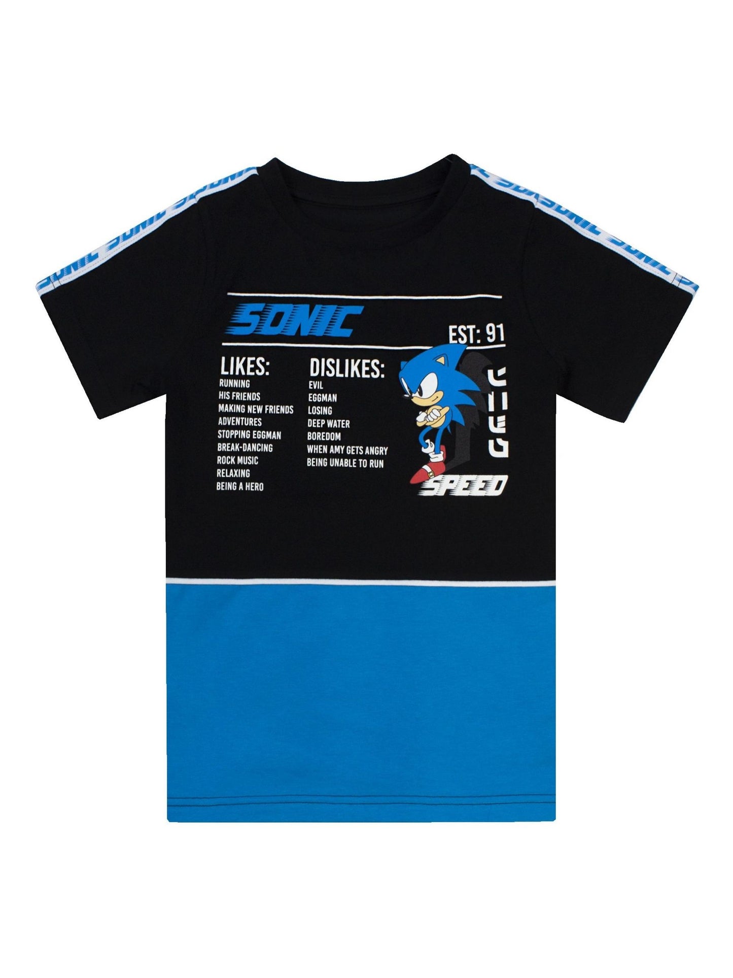 Dsiney Kidz - Vanilla Underground Black Sonic Gaming T-Shirt image 1