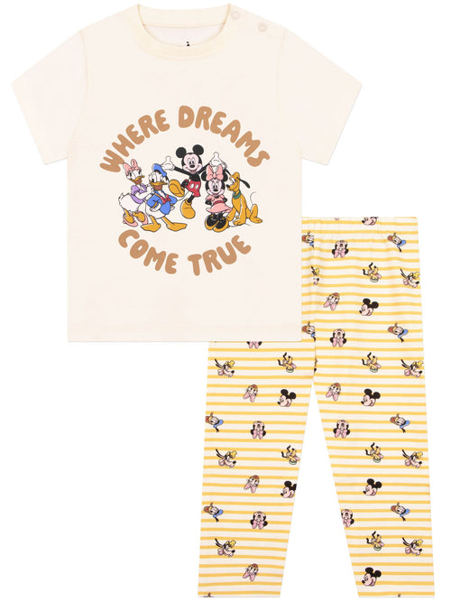 Character Yellow Disney Mickey & Friends T-Shirt And Leggings Set image 1