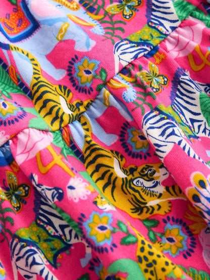 Boden Pink Bow Back Jersey Dress image 3