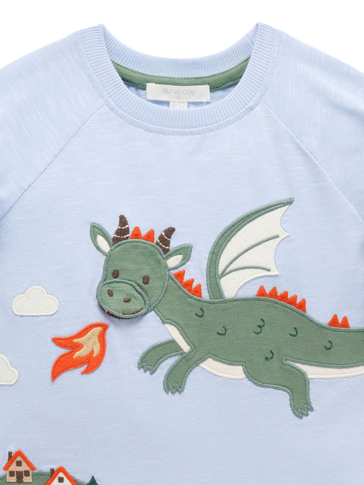 Dsiney Kidz - Purebaby Blue Dragon Longsleeve Tee & Cargo Pant Set image 4