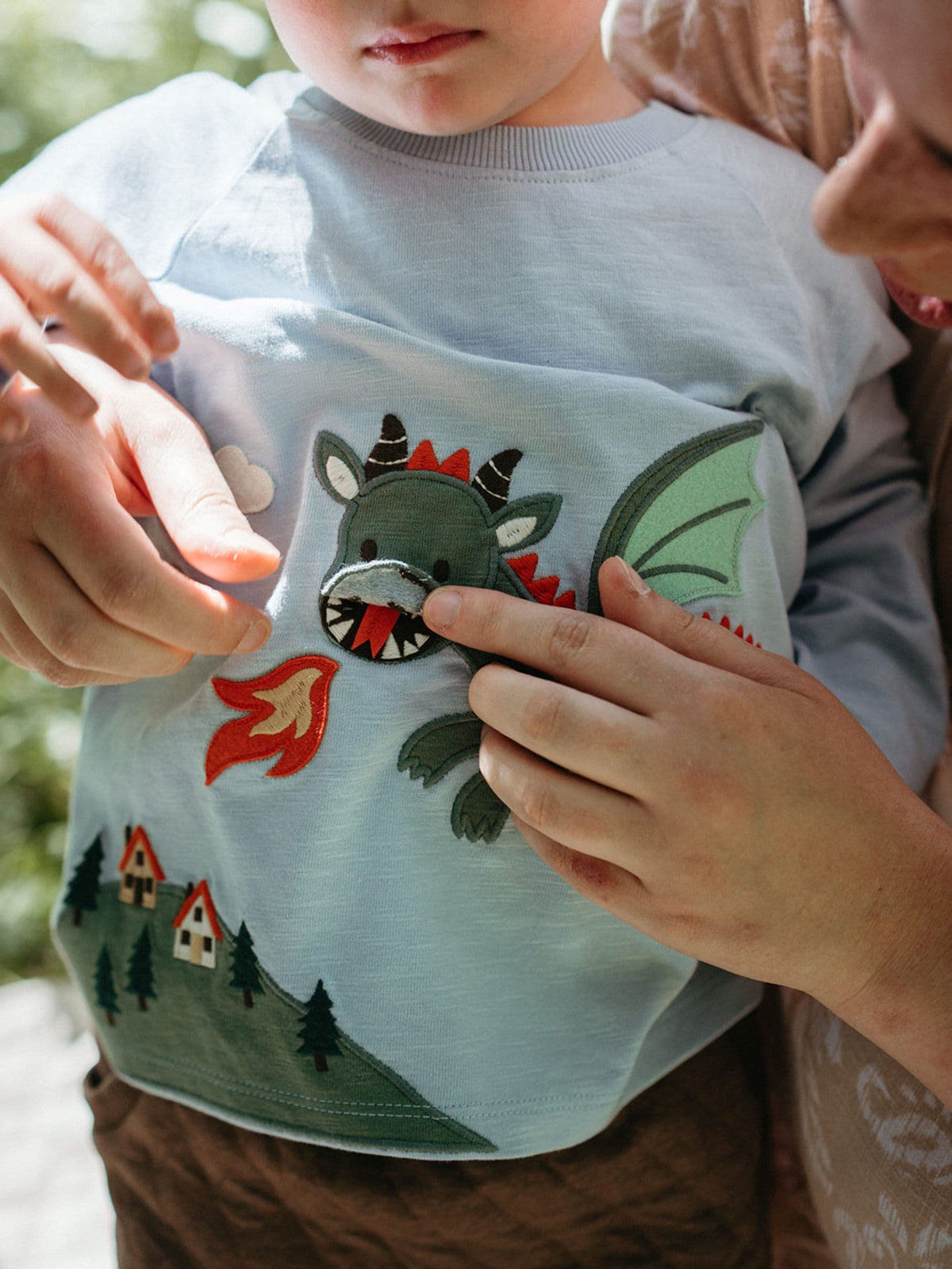 Dsiney Kidz - Purebaby Blue Dragon Longsleeve Tee & Cargo Pant Set image 6