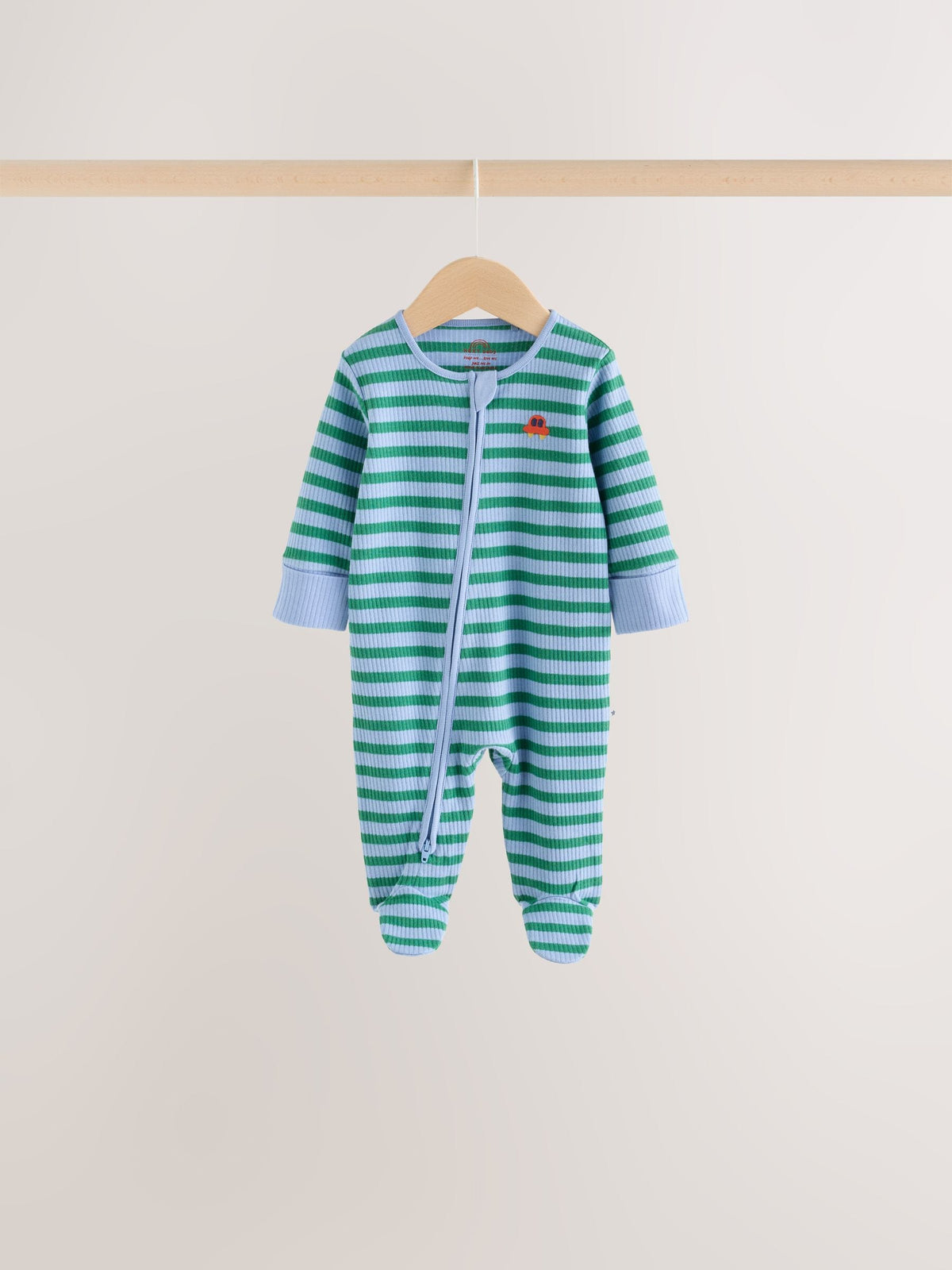 Navy Transport Two Way Zip Sleepsuits 4 Pack - image 3