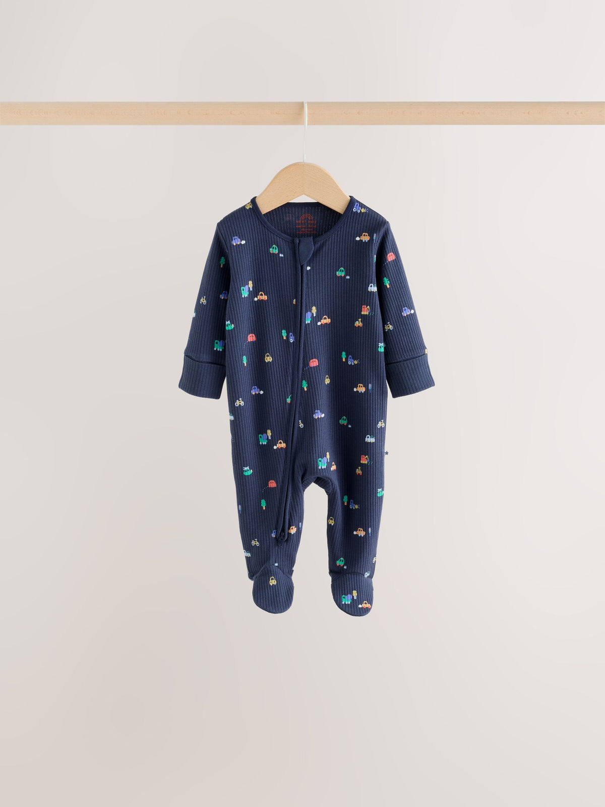 Navy Transport Two Way Zip Sleepsuits 4 Pack - image 4