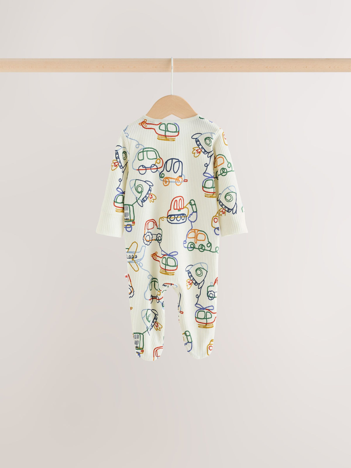 Navy Transport Two Way Zip Sleepsuits 4 Pack - image 7