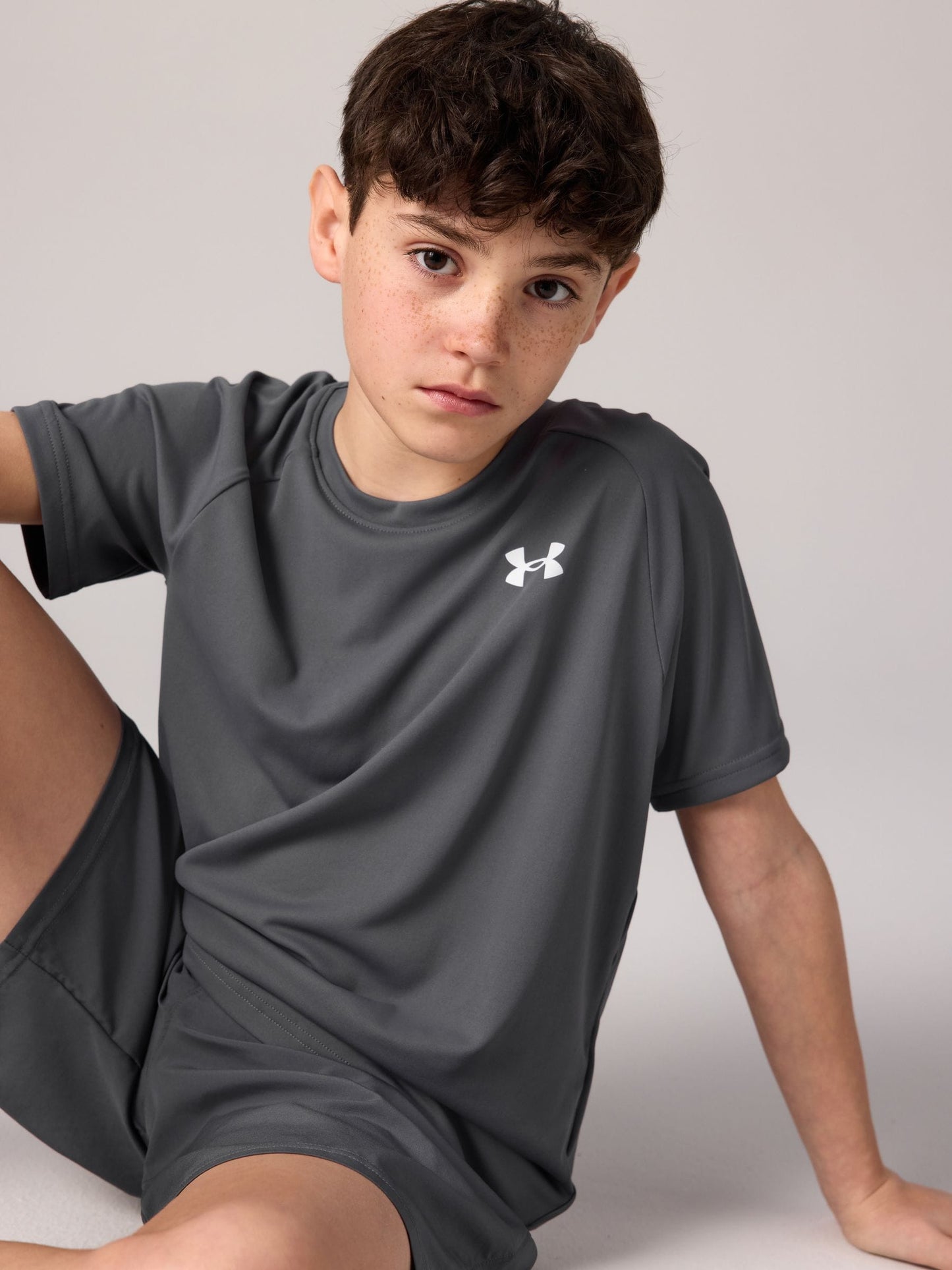 Dsiney Kidz - Under Armour Charcoal Grey Tech 2.0 Short Sleeve T-Shirt image 3