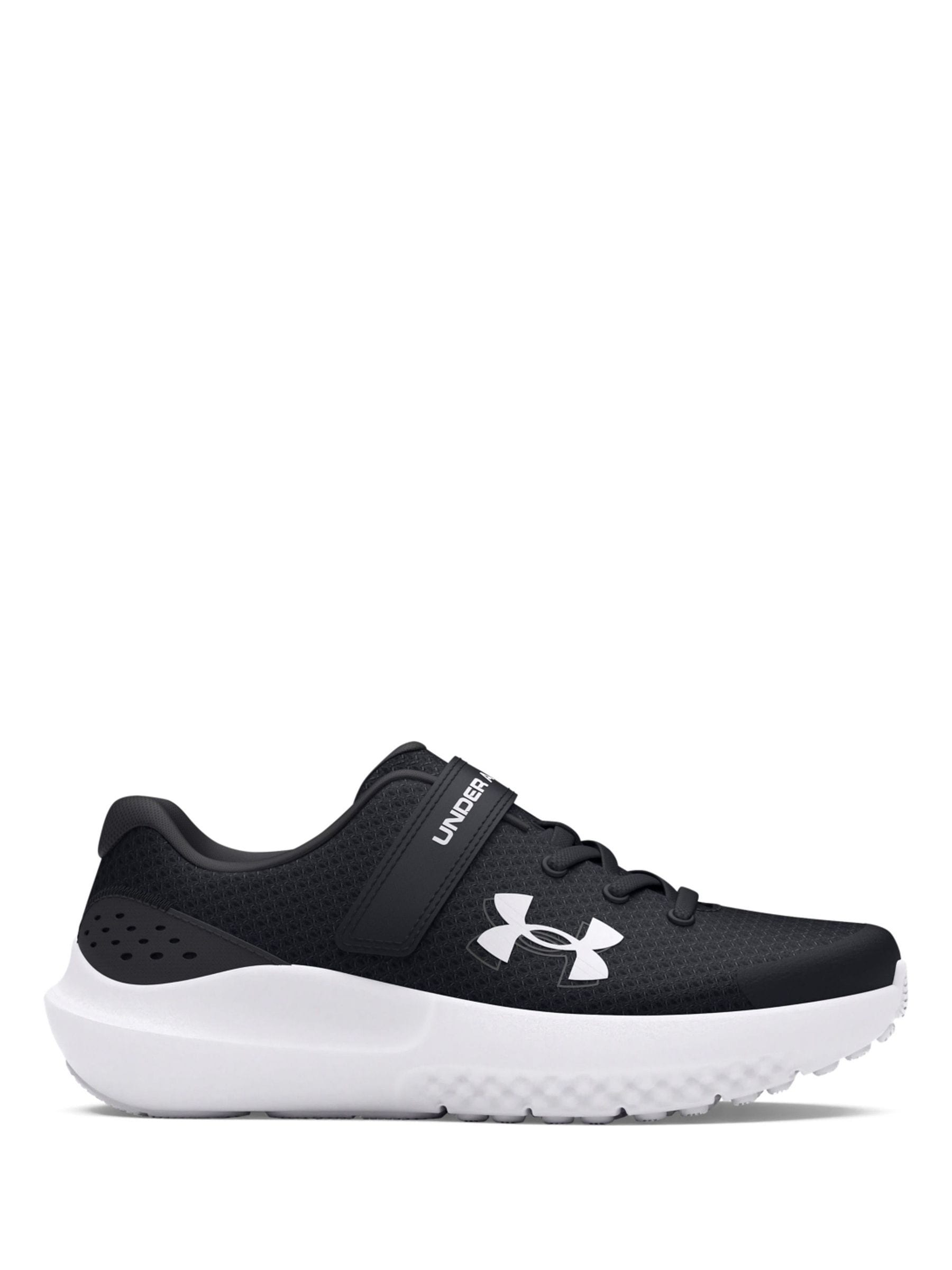 Under Armour Black/White Surge 4 Trainers image 1