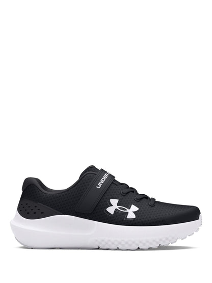 Under Armour Black/White Surge 4 Trainers image 1