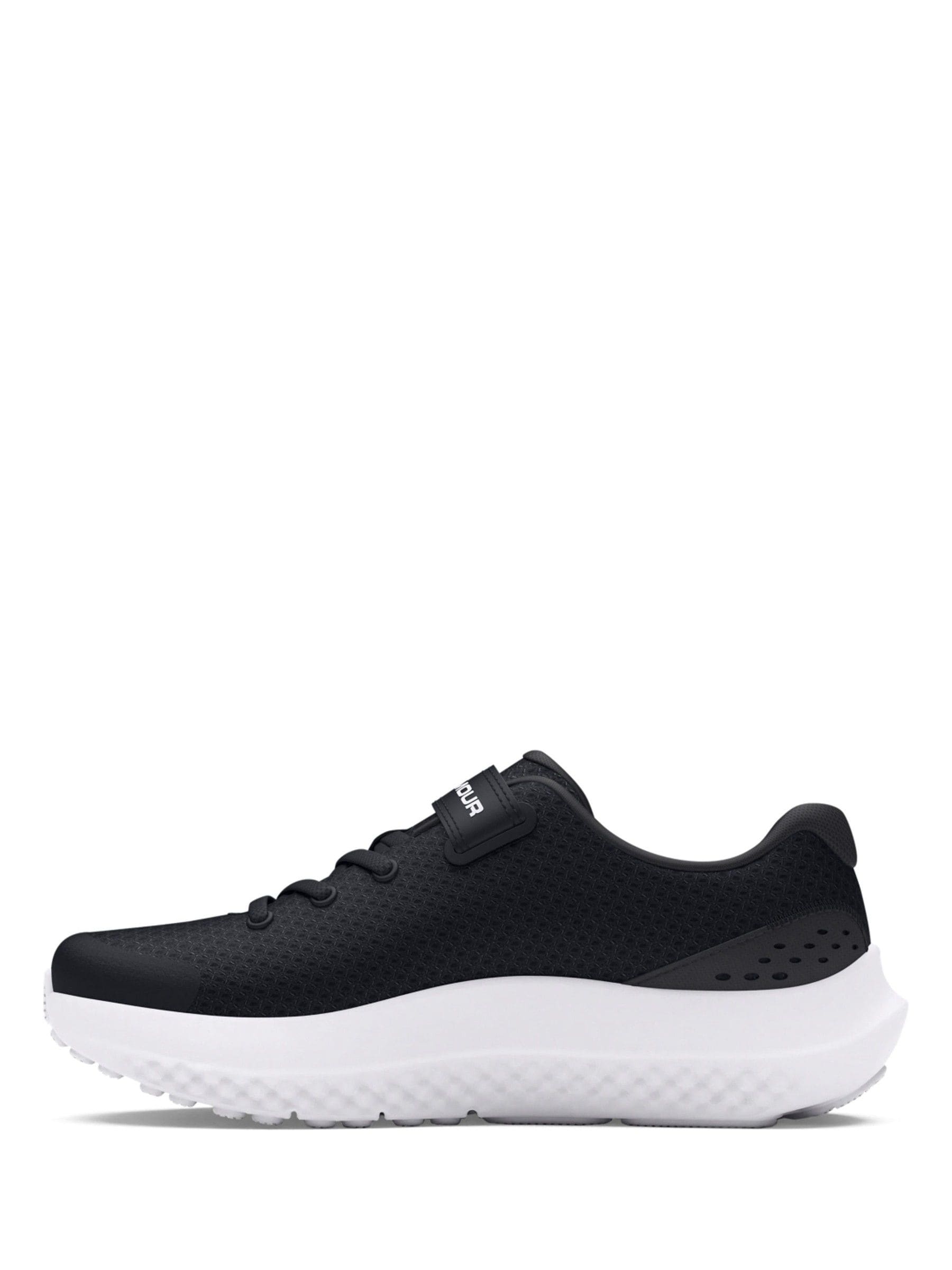 Under Armour Black/White Surge 4 Trainers image 2