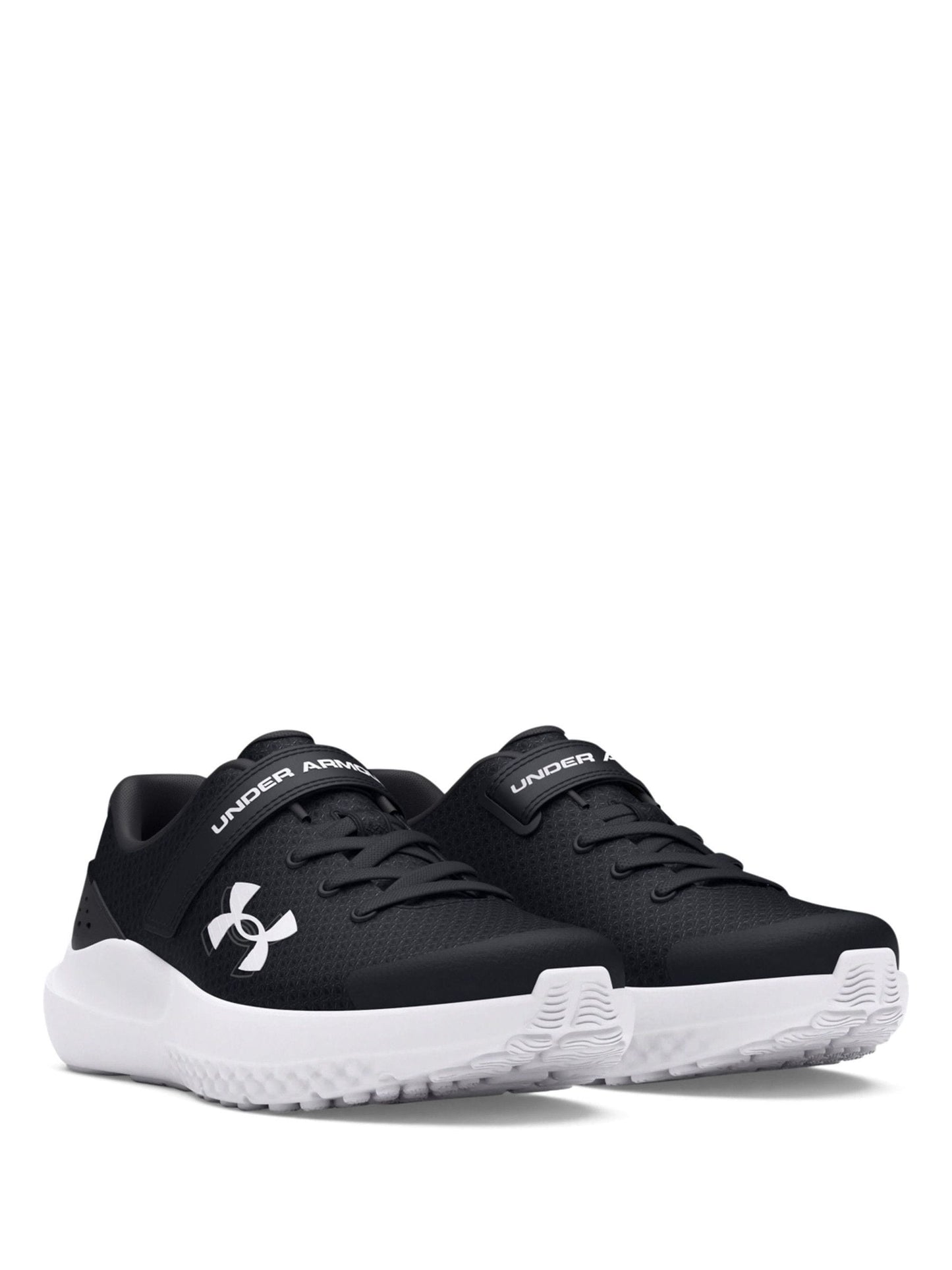 Under Armour Black/White Surge 4 Trainers image 3
