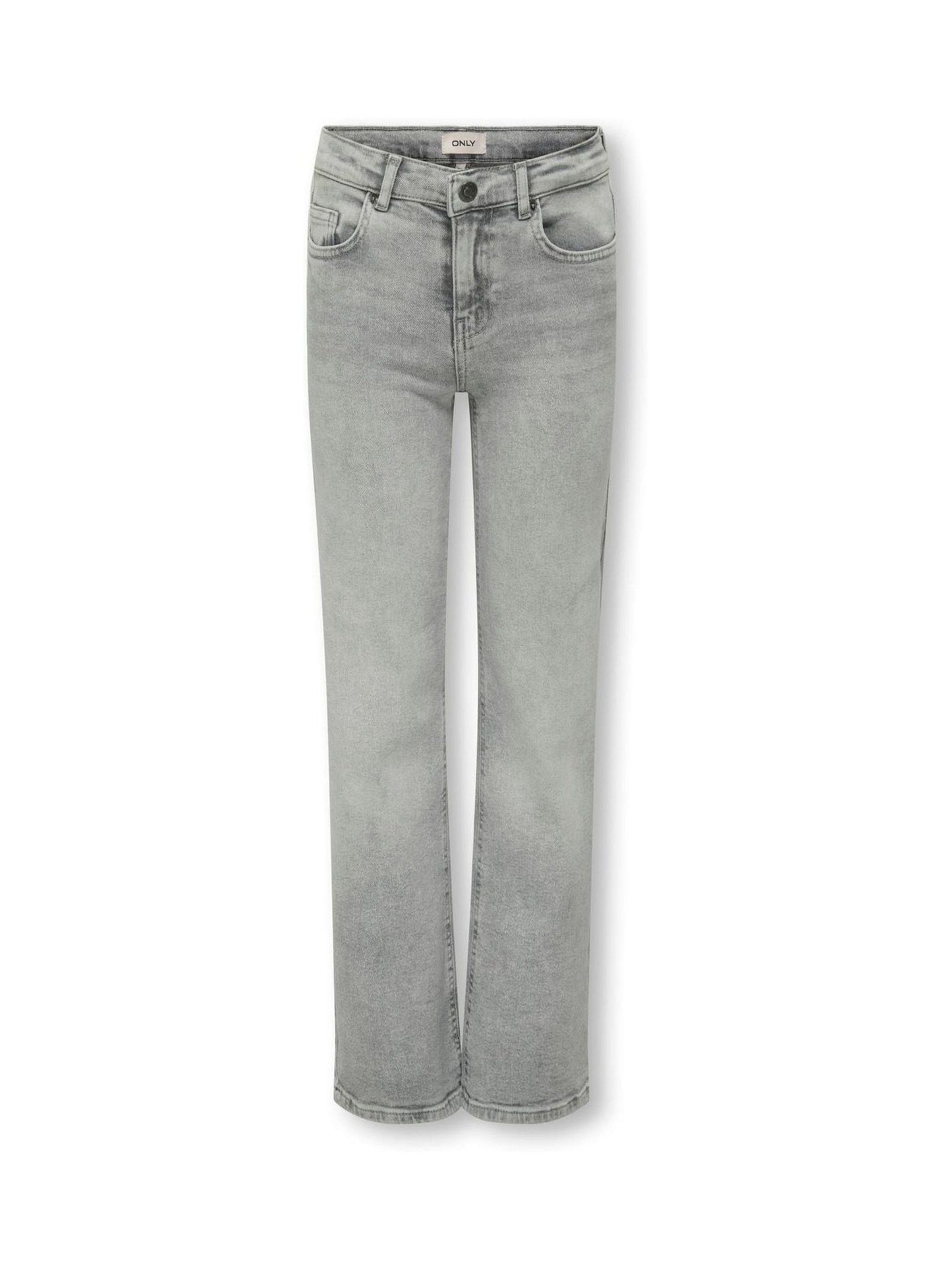 Dsiney Kidz - ONLY KIDS Grey Juicy High Waist Wide Leg Jeans With Comfort Stretch image 1