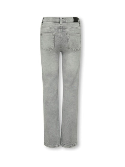 Dsiney Kidz - ONLY KIDS Grey Juicy High Waist Wide Leg Jeans With Comfort Stretch image 2