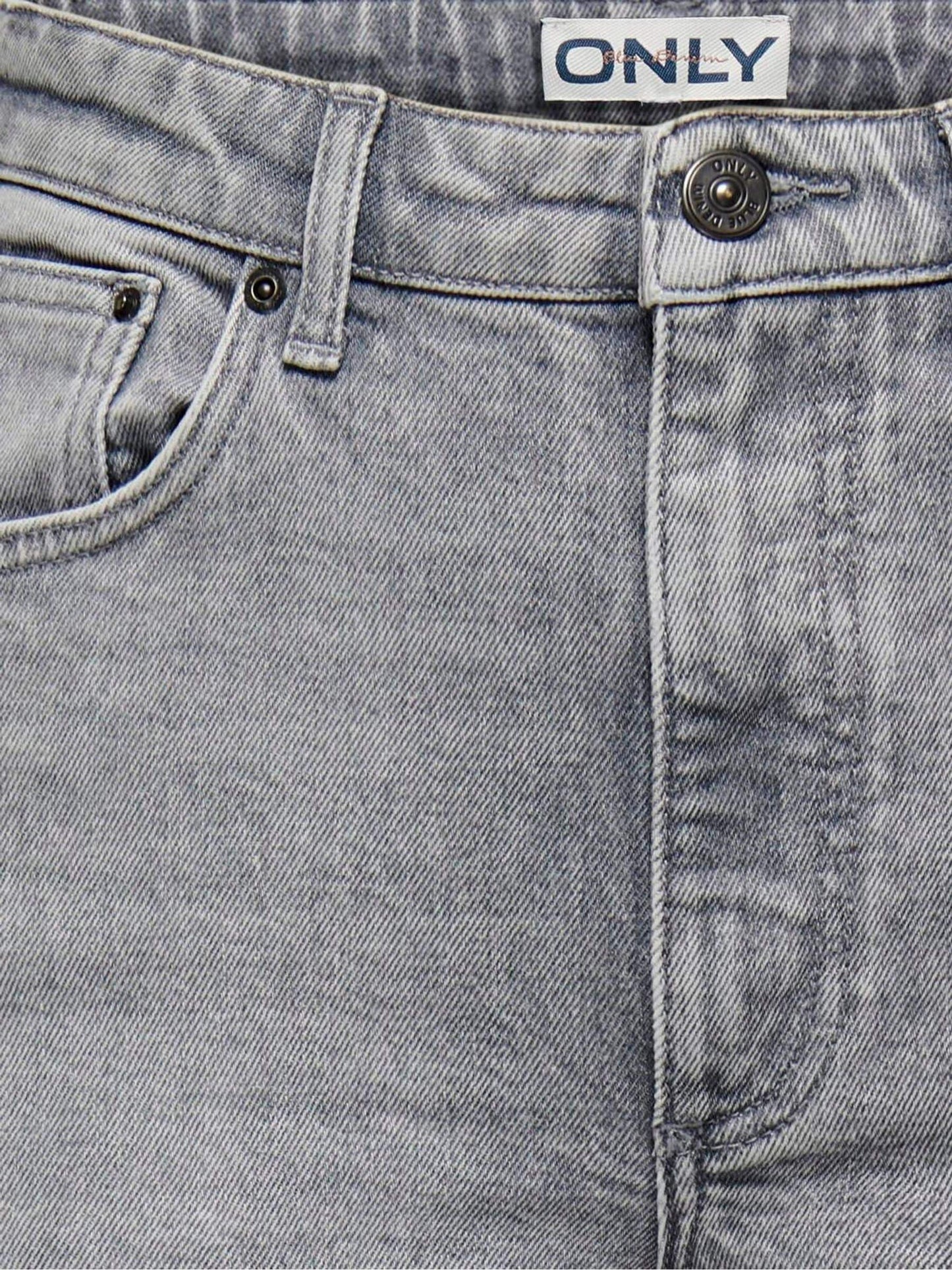 Dsiney Kidz - ONLY KIDS Grey Juicy High Waist Wide Leg Jeans With Comfort Stretch image 3