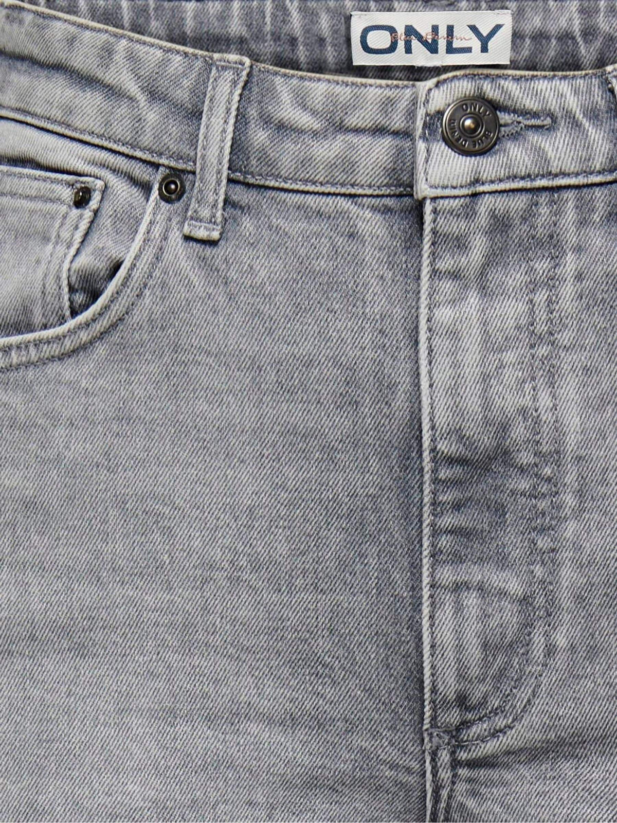 Dsiney Kidz - ONLY KIDS Grey Juicy High Waist Wide Leg Jeans With Comfort Stretch image 3