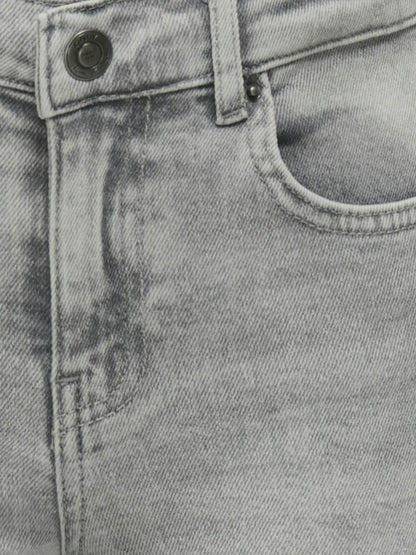 Dsiney Kidz - ONLY KIDS Grey Juicy High Waist Wide Leg Jeans With Comfort Stretch image 4