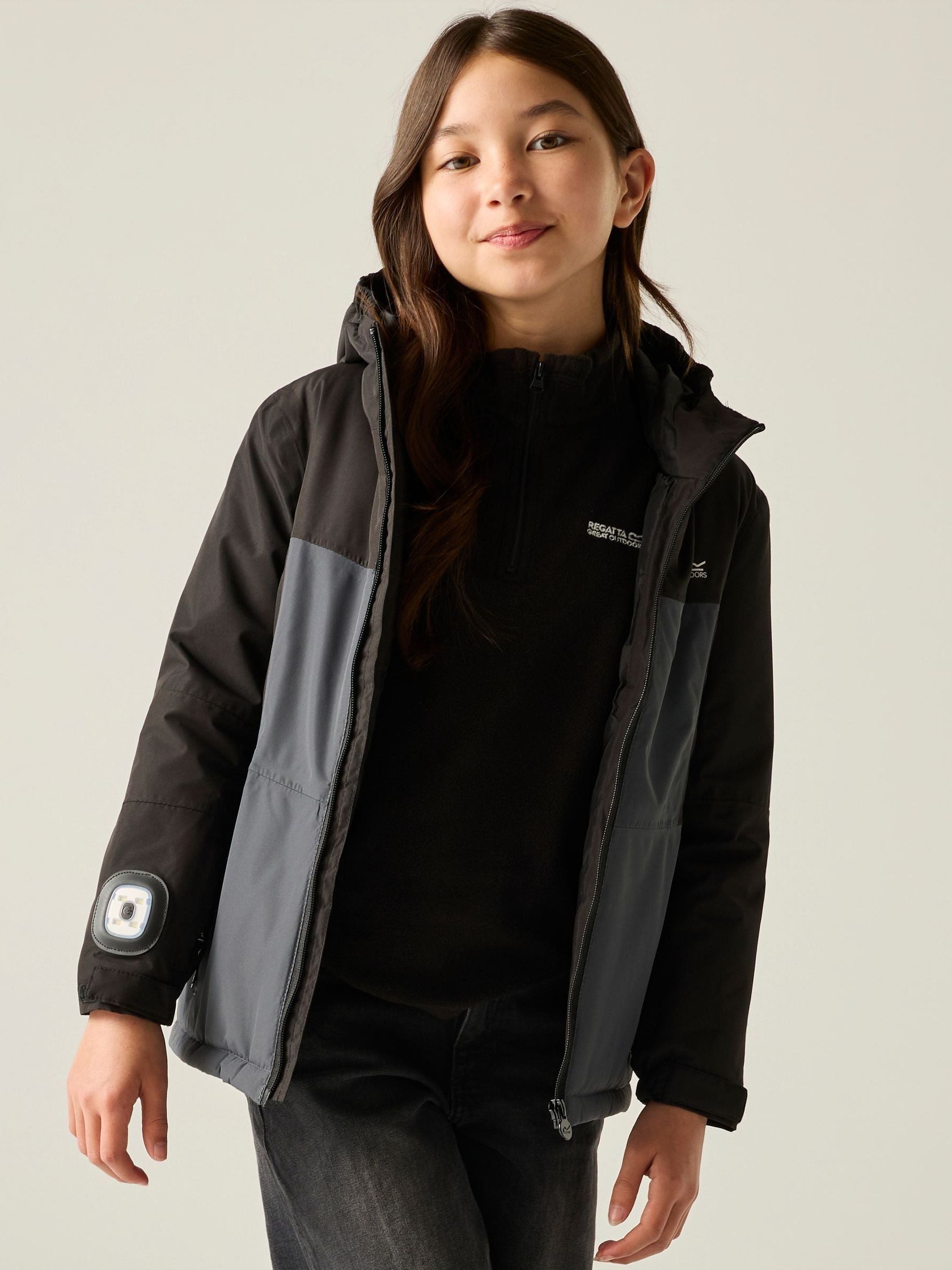 Dsiney Kidz - Regatta Black Beamz Britalight Waterproof Jacket image 2