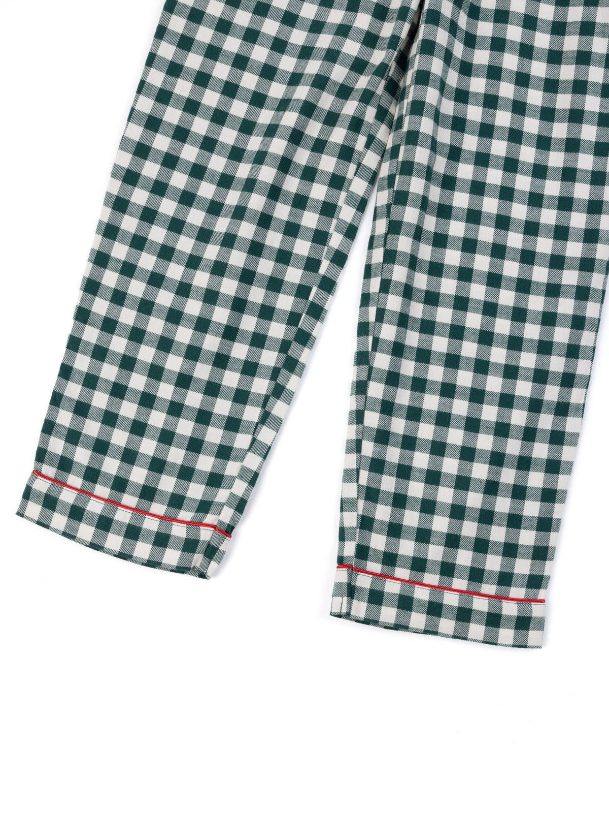 Chelsea Peers Green Kids Cotton Gingham Long Pyjamas Set - image 8