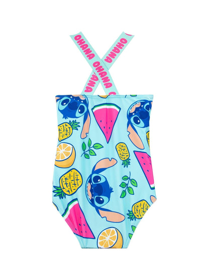 Dsiney Kidz - Character Yellow Blue Disney Lilo and Stitch Swimsuit and Scrunchie Set image 2