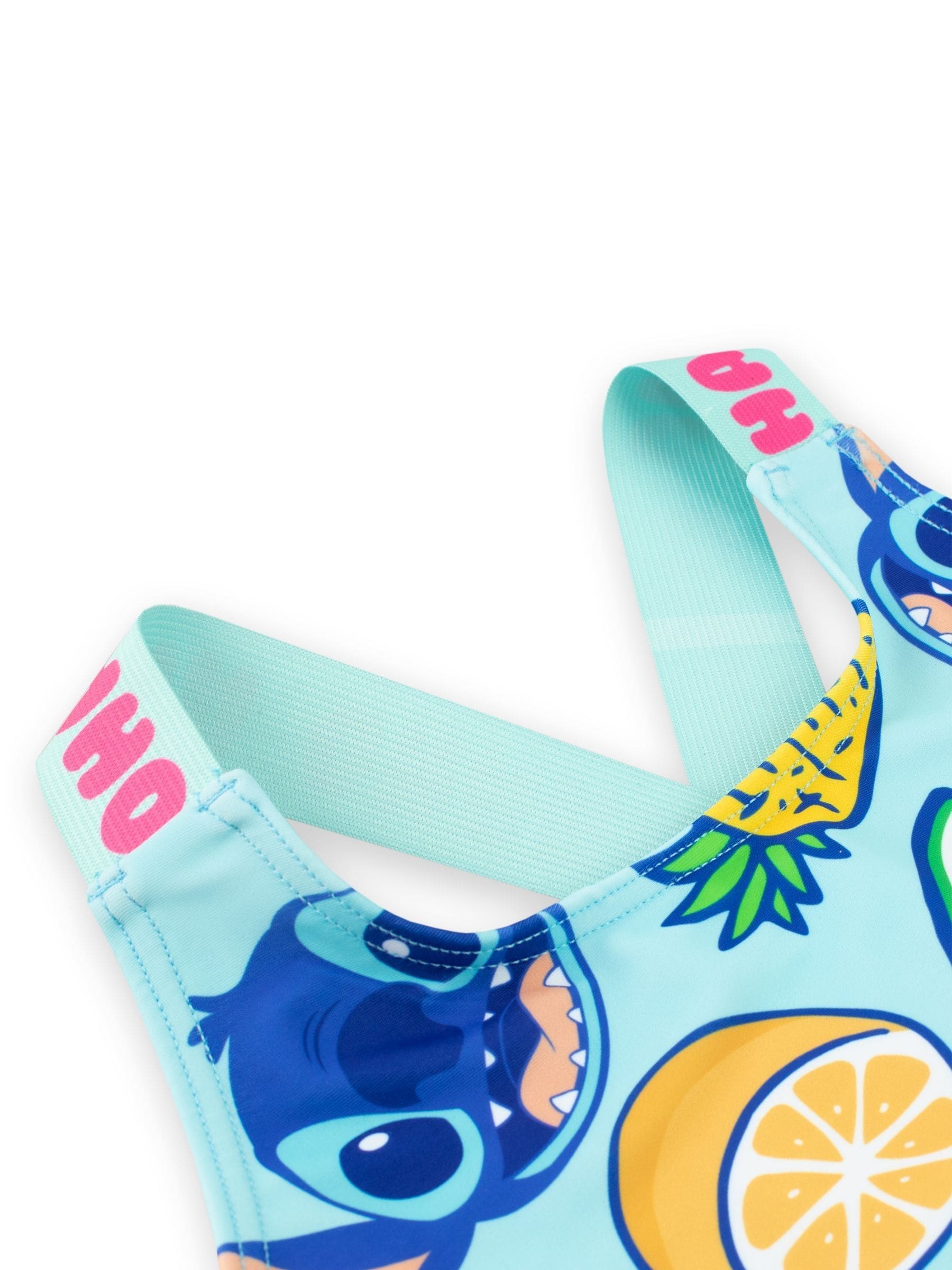 Dsiney Kidz - Character Yellow Blue Disney Lilo and Stitch Swimsuit and Scrunchie Set image 3