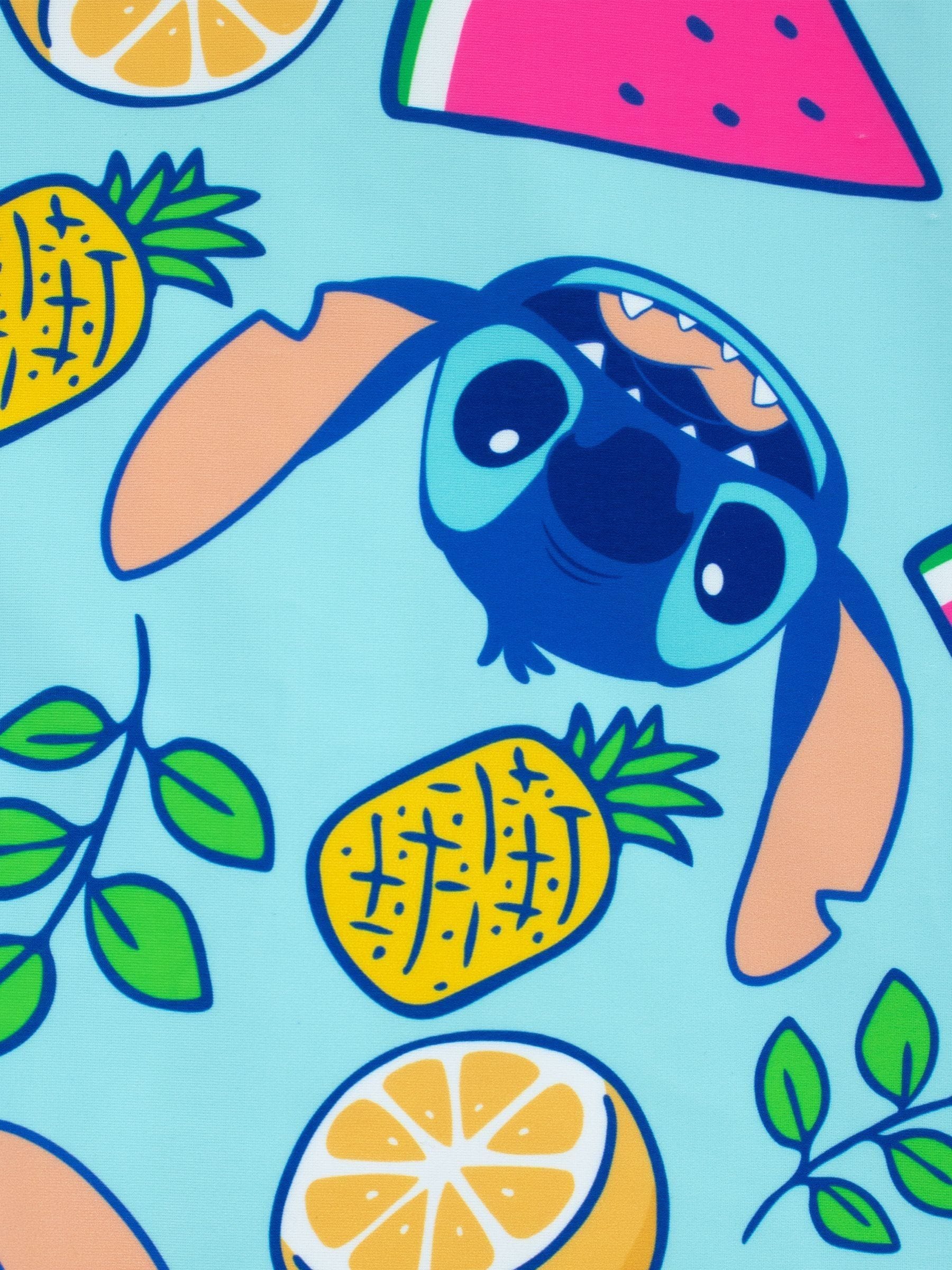 Dsiney Kidz - Character Yellow Blue Disney Lilo and Stitch Swimsuit and Scrunchie Set image 5