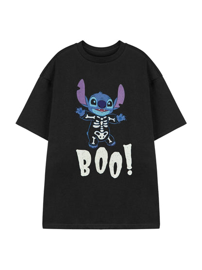 Vanilla Underground Black Disney Lilo & Stitch Boo Short Sleeved T-Shirt - image 1