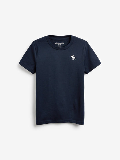 Abercrombie & Fitch Grey/White/Blue Short Sleeve T-Shirts 3 Pack image 2