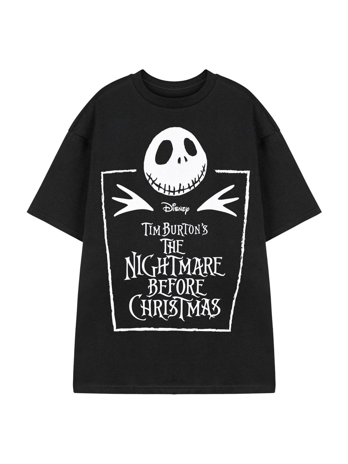 Vanilla Underground Black Disney The Nightmare Before Christmas Coffin Short Sleeved T-Shirt - image 1