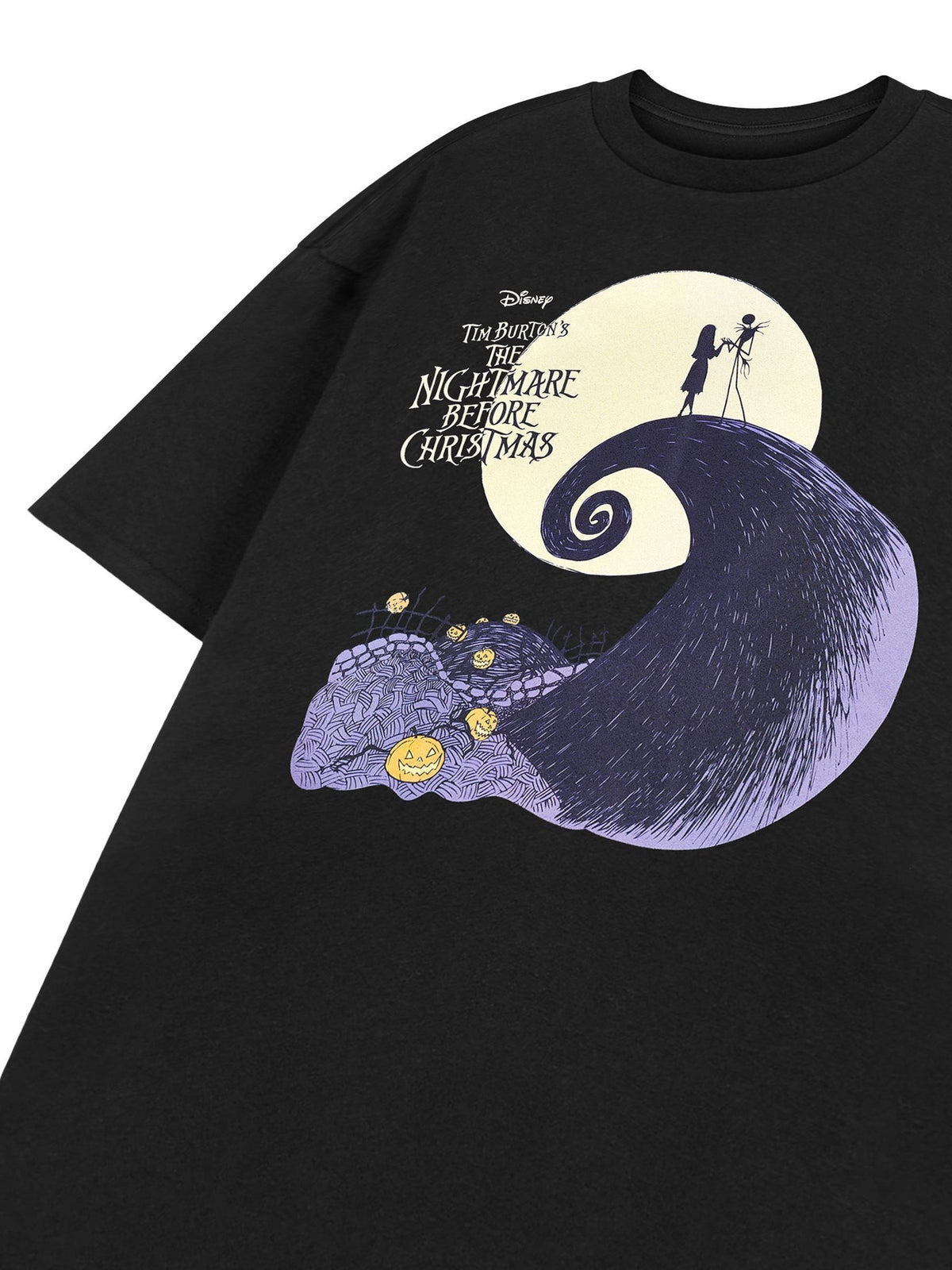 Vanilla Underground Black Disney The Nightmare Before Christmas Moon Short Sleeved T-Shirt - image 7