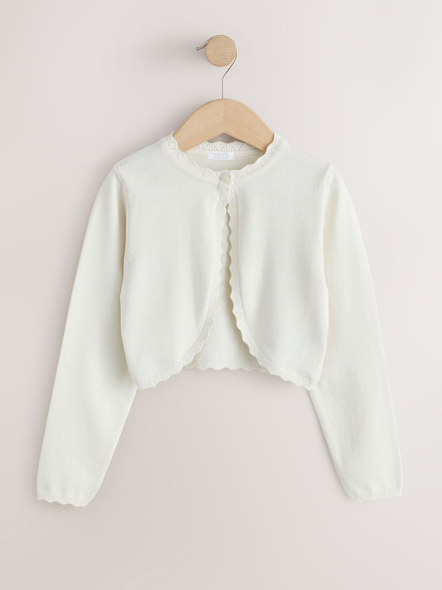 Dsiney Kidz - Ecru Occasion Bridesmaid knitted Cardigan Shrug (3mths-16yrs) image 1
