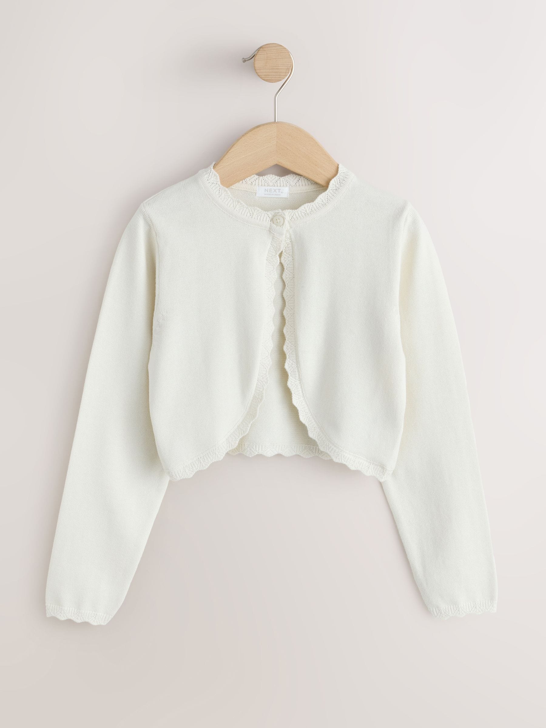 Dsiney Kidz - Ecru Occasion Bridesmaid knitted Cardigan Shrug (3mths-16yrs) image 1