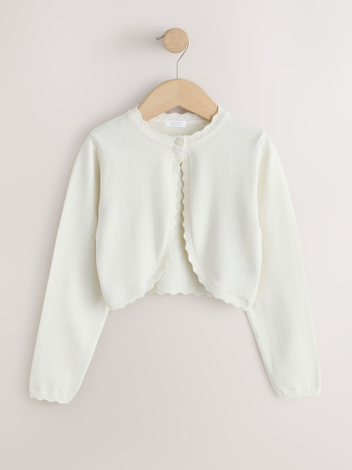 Dsiney Kidz - Ecru Occasion Bridesmaid knitted Cardigan Shrug (3mths-16yrs) image 1