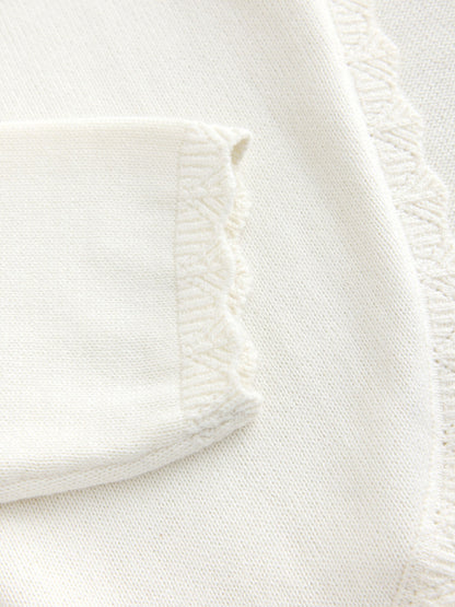 Dsiney Kidz - Ecru Occasion Bridesmaid knitted Cardigan Shrug (3mths-16yrs) image 4