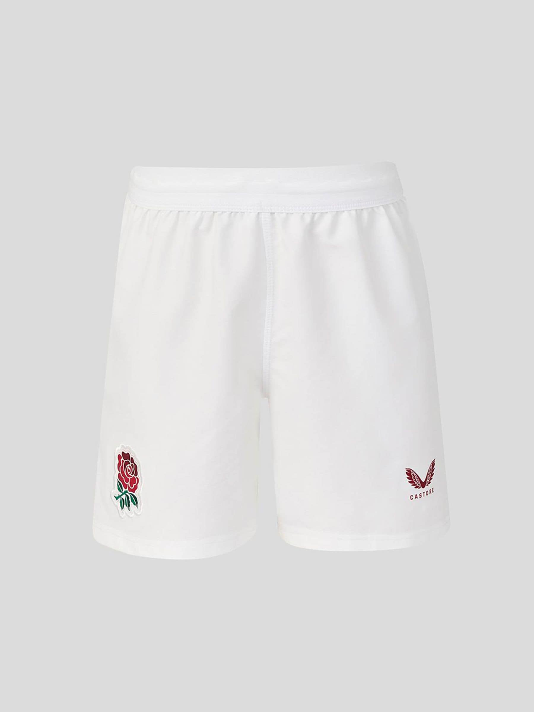 Dsiney Kidz - Castore White Junior England Rugby Home Replica Shorts image 1