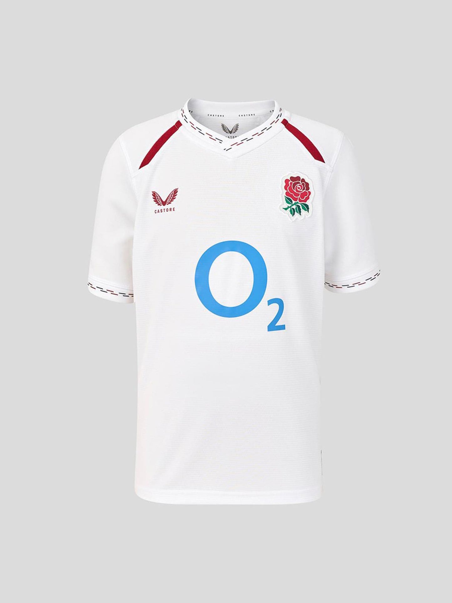 Dsiney Kidz - Castore White Junior England Rugby Home Replica Short Sleeve T-Shirt image 1