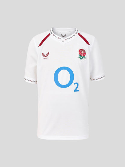 Dsiney Kidz - Castore White Junior England Rugby Home Replica Short Sleeve T-Shirt image 1