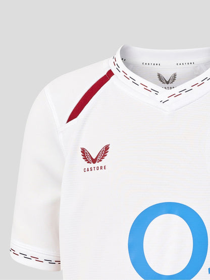 Dsiney Kidz - Castore White Junior England Rugby Home Replica Short Sleeve T-Shirt image 4