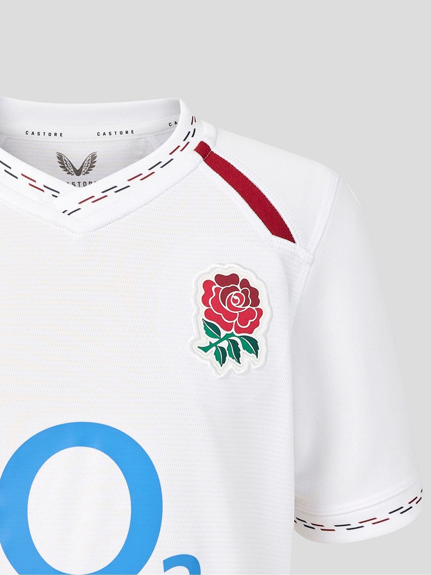 Dsiney Kidz - Castore White Junior England Rugby Home Replica Short Sleeve T-Shirt image 5