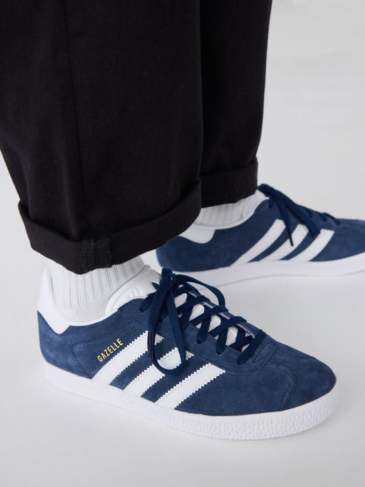 adidas Originals Navy Blue/White Junior Gazelle Trainers image 1