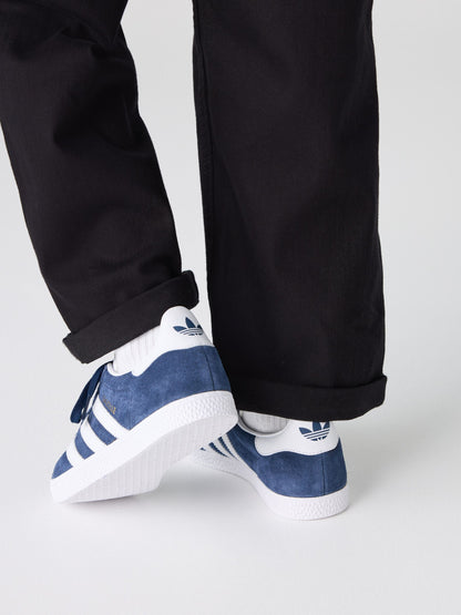 adidas Originals Navy Blue/White Junior Gazelle Trainers image 6