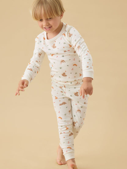 Dsiney Kidz - MORI Cream Supersoft Woodland Pyjamas Set image 1