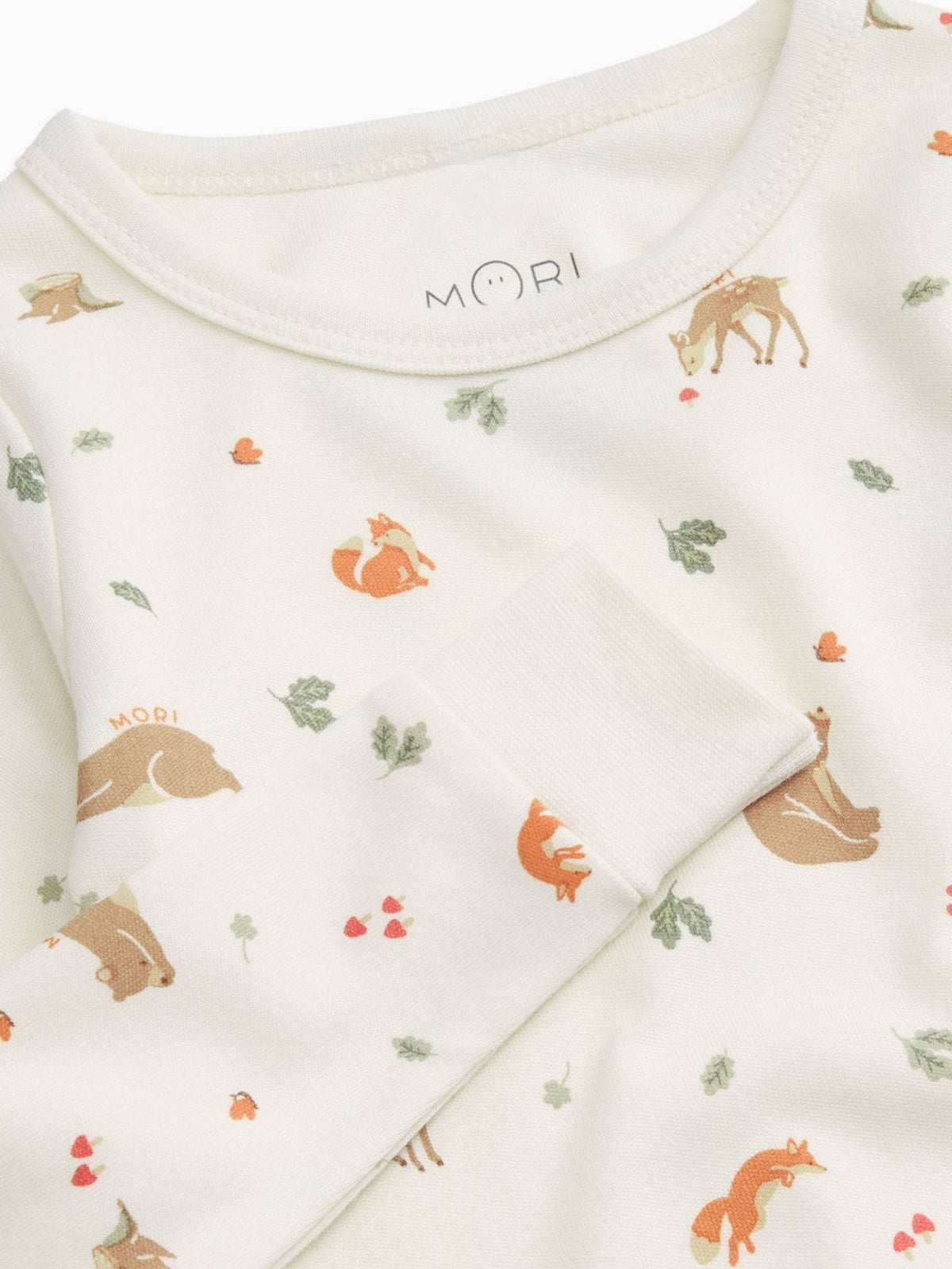 Dsiney Kidz - MORI Cream Supersoft Woodland Pyjamas Set image 4