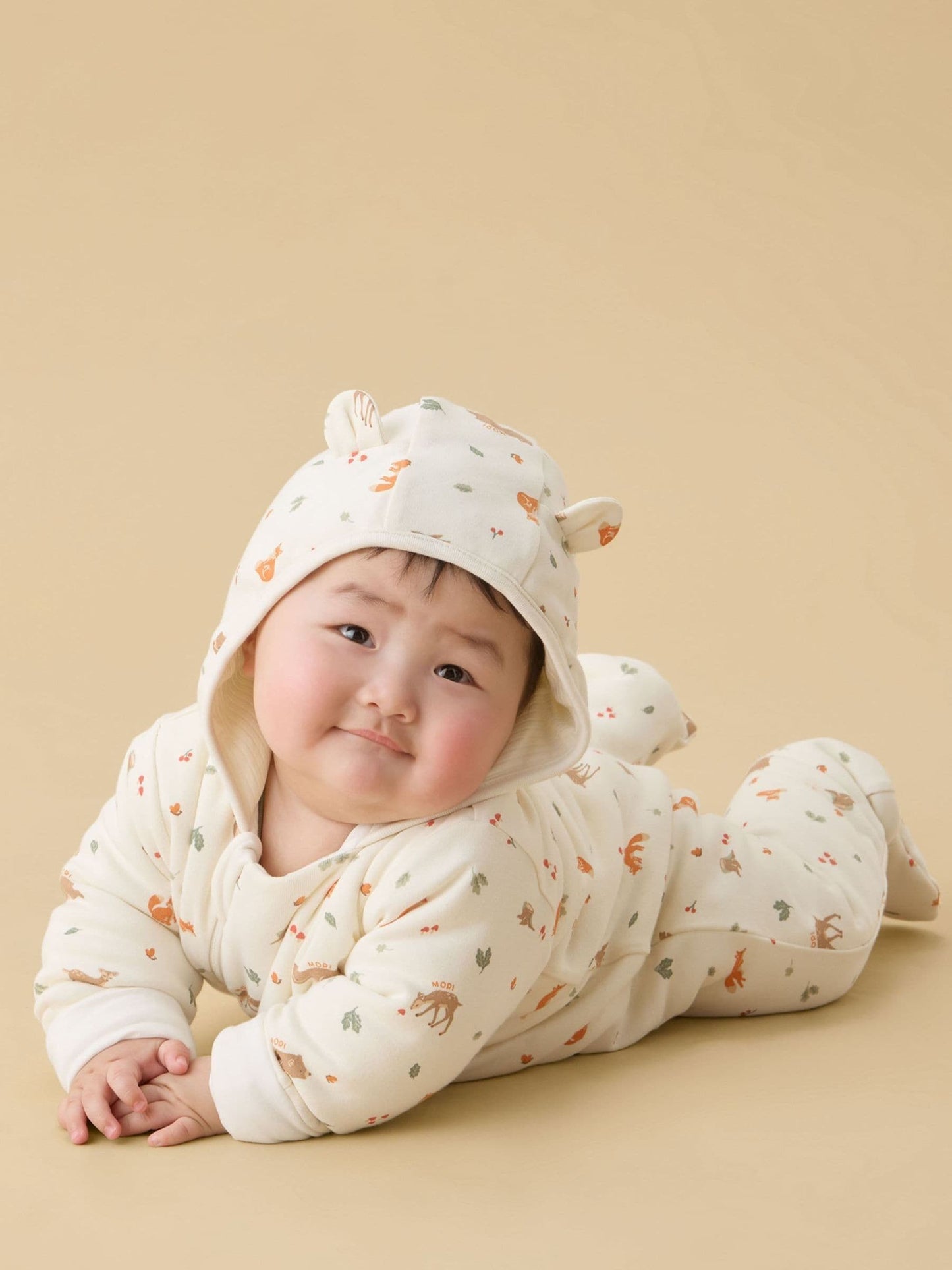 Dsiney Kidz - MORI Cream Supersoft Woodland Pramsuit image 2