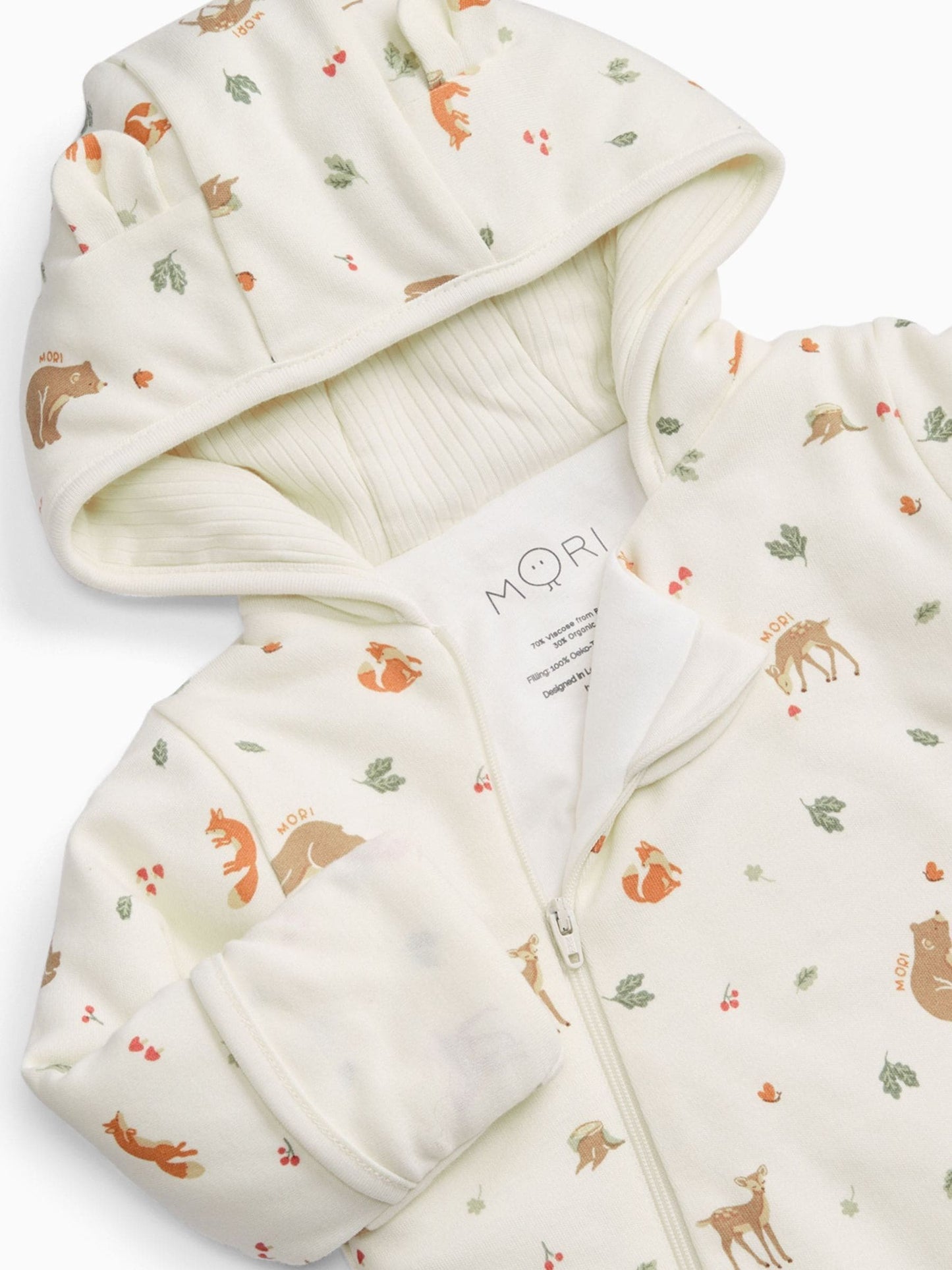 Dsiney Kidz - MORI Cream Supersoft Woodland Pramsuit image 5