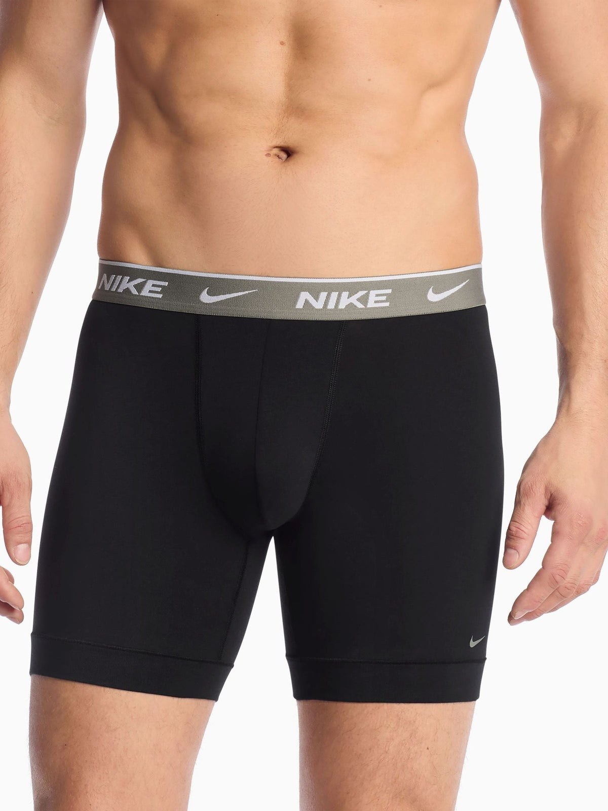 Dsiney Kidz - Nike Green/Grey/Blue Essential Cotton Stretch Boxer Trunks 3 Pack image 2