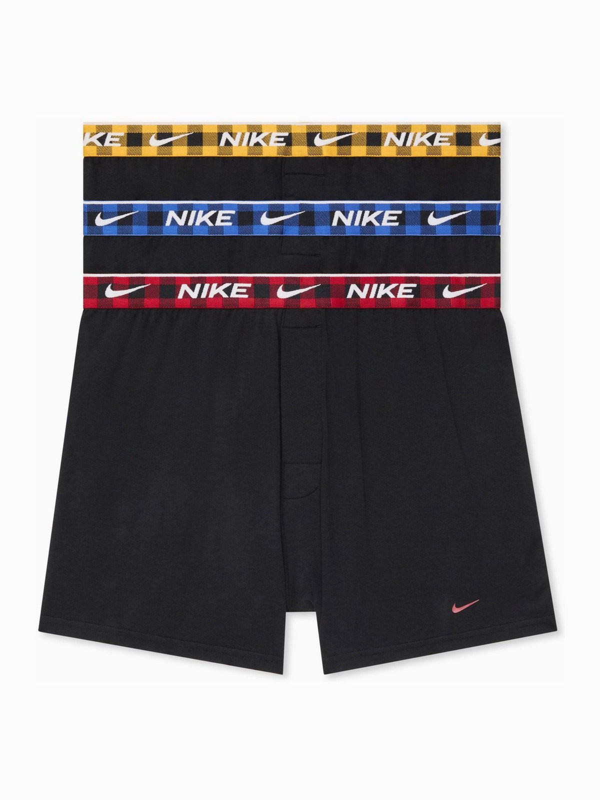 Dsiney Kidz - Nike Red/Blue/Yellow Essential Cotton Stretch Boxer Trunks 3 Pack image 1