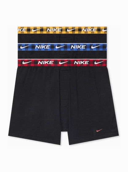 Dsiney Kidz - Nike Red/Blue/Yellow Essential Cotton Stretch Boxer Trunks 3 Pack image 1