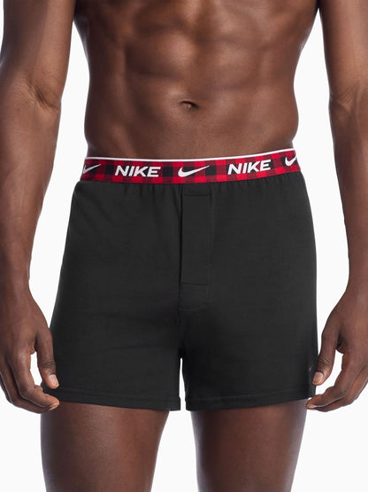 Dsiney Kidz - Nike Red/Blue/Yellow Essential Cotton Stretch Boxer Trunks 3 Pack image 2