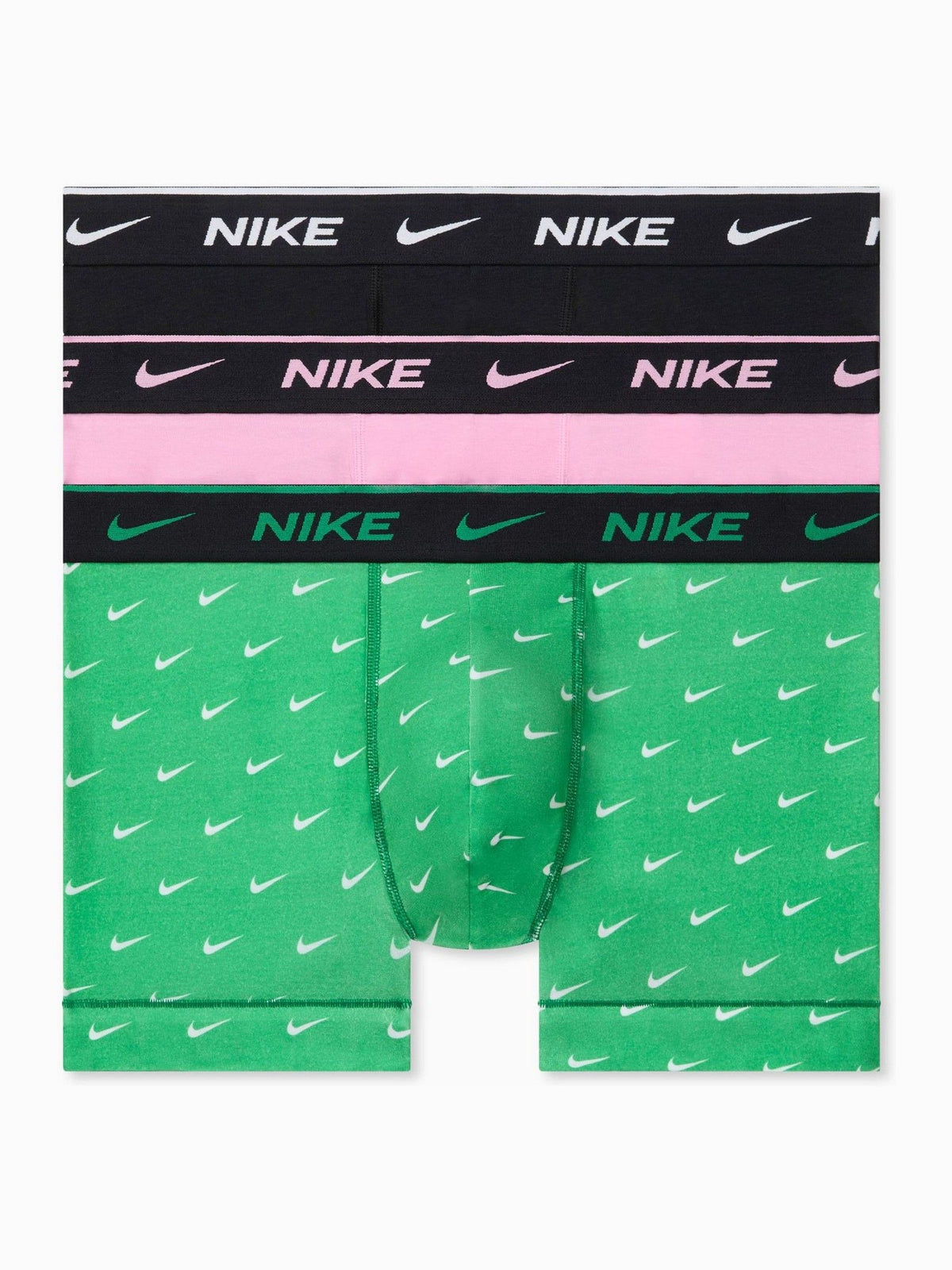Dsiney Kidz - Nike Green Dri-FIT Essential Cotton Stretch Boxer Trunks 3 Pack image 1
